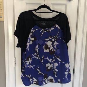 Lane Bryant Floral tee
